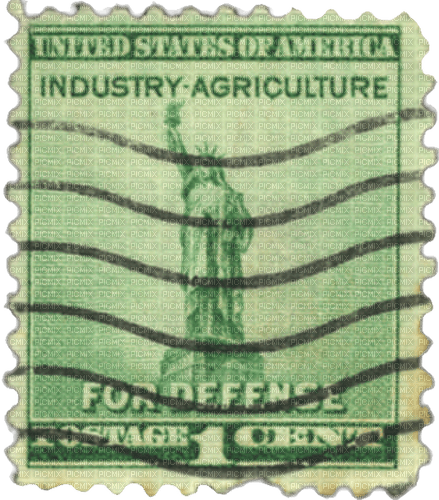 Vintage mail stamp - png gratis