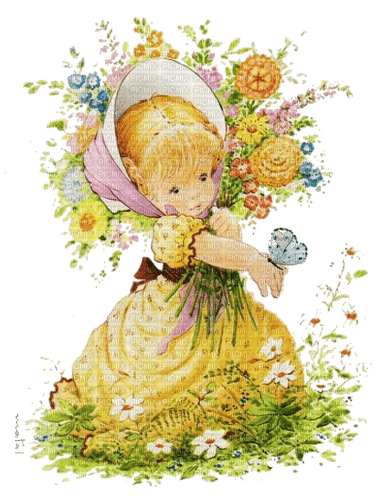 little flower girl - gratis png