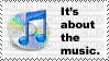 its about the music not the player stamp - Free animated GIF