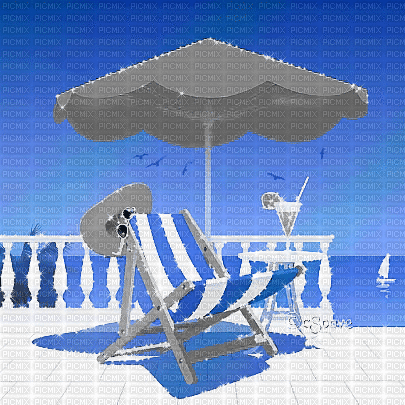 soave background animated summer terrace umbrella - Gratis geanimeerde GIF