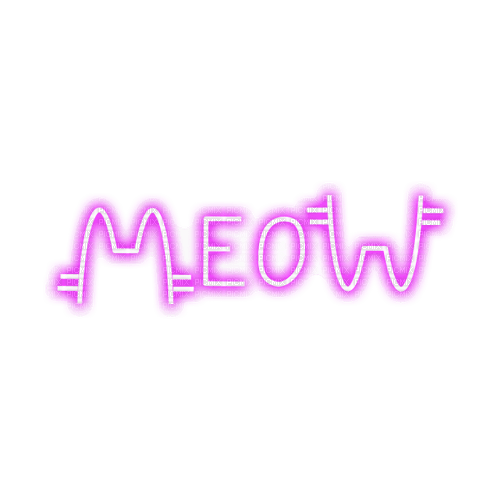 meow text - nemokama png