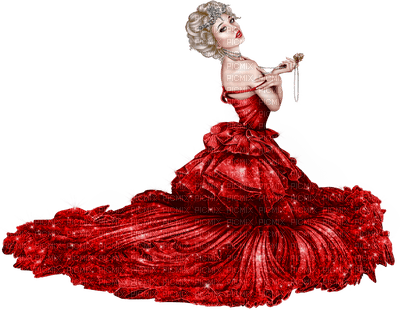 femme woman frau beauty tube human person people vintage red - 免费PNG