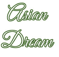 Asia Text White Green - Bogusia - zdarma png