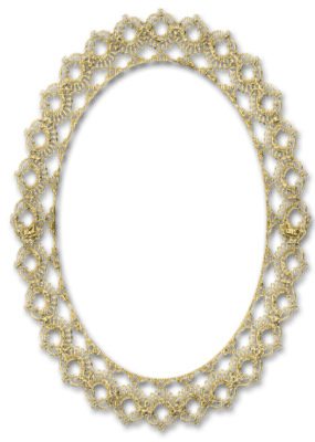 cecily-cadre dentelle ovale - png grátis