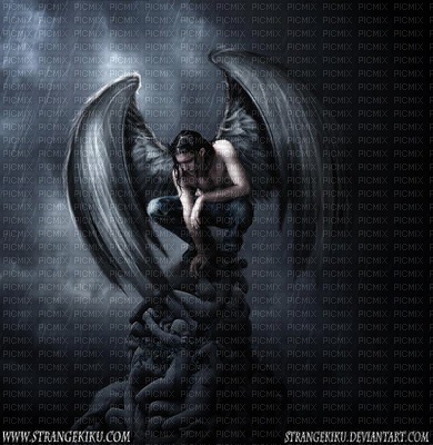 Black dark Angel bp - 免费PNG