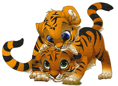 Kaz_Creations Cartoons Cartoon Tigers - png ฟรี