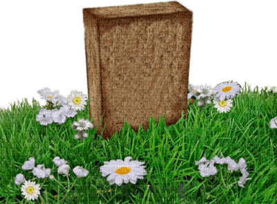Kaz_Creations Tombstone With Flowers - gratis png