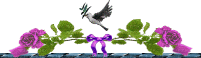 pomba e flores em movimento - Free animated GIF