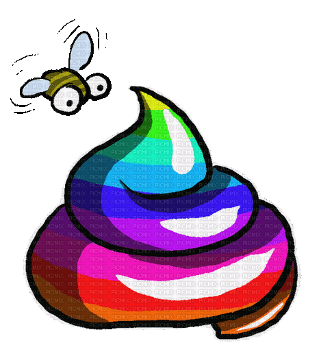 Color Poop - Bezmaksas animēts GIF