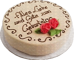 Geburtstag, Torte - Gratis geanimeerde GIF