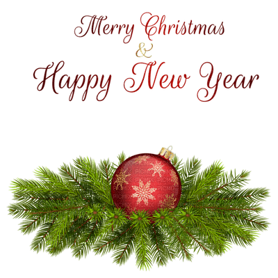 Kaz_Creations Christmas Deco Text Happy New Year - png gratuito