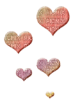 Ladybird - pink and purple hearts - PNG gratuit