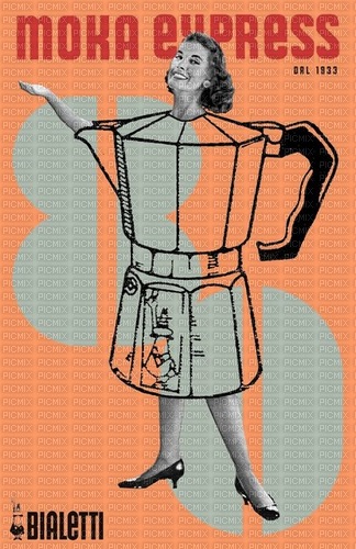 maj illustration femme cafetière - png ฟรี