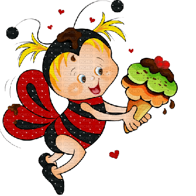 Kaz_Creations Cute Cartoon Love Bees Bee Wasp - png grátis