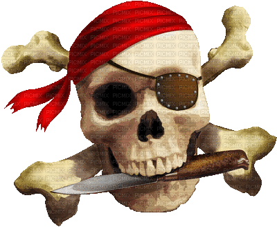 pirate skeleton bp - Bezmaksas animēts GIF