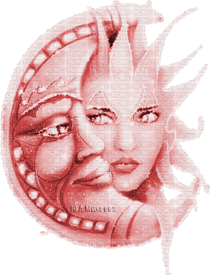 Y.A.M._Fantasy Moon, Sun red - Бесплатный анимированный гифка