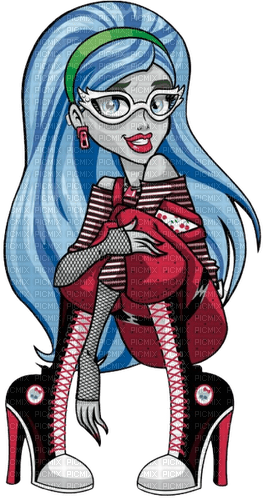 ghoulia yelps sitting monster high - δωρεάν png