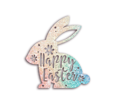 kikkapink happy easter text png spring quote - png gratis