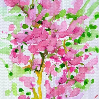 Pink Floral Background - бесплатно png