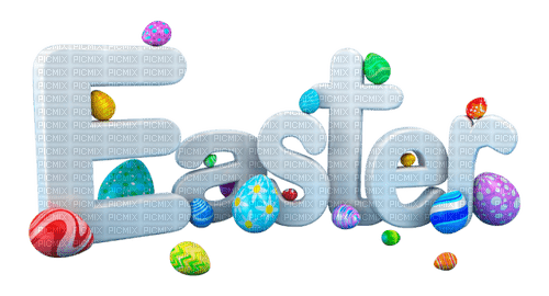 Easter text Bb2 - gratis png