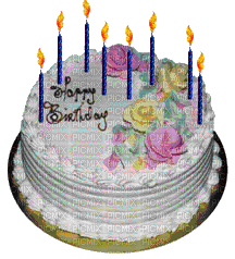 gâteau  anniversaire/ HD - GIF animé gratuit