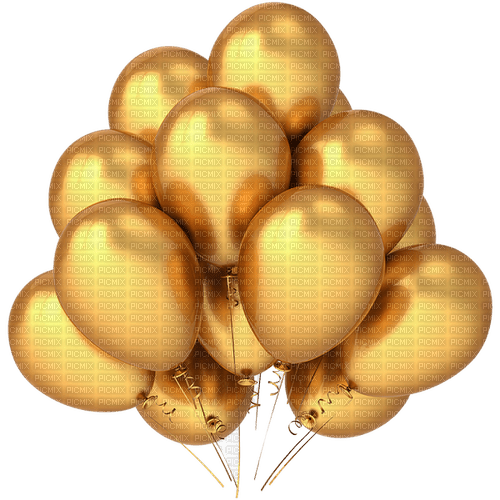 gold balloon, Карина - png gratis