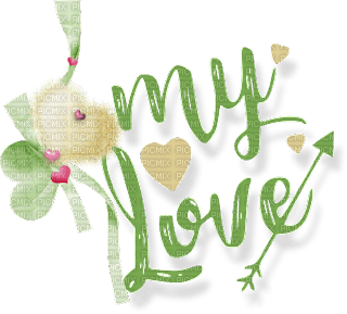 loly33 texte  mye love - Free PNG