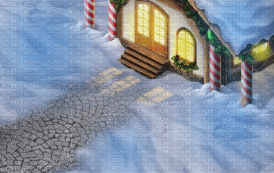 christmas house - kostenlos png