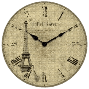 vintage clock Bb2 - ilmainen png