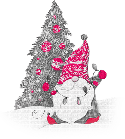 soave christmas winter  deco gnome tree - бесплатно png