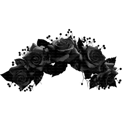 Gothic.Roses.Black - kostenlos png