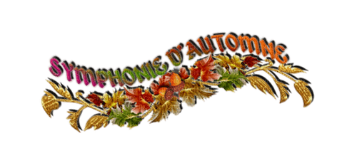Symphonie d'Automne.Texte.text.Victoriabea - Free PNG