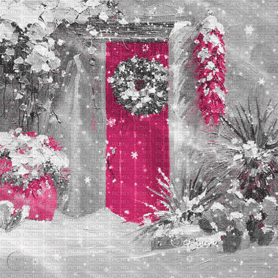 soave background animated vintage christmas winter - Darmowy animowany GIF