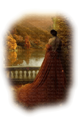Kaz_Creations Paysage Scenery Woman Femme Autumn - Free PNG