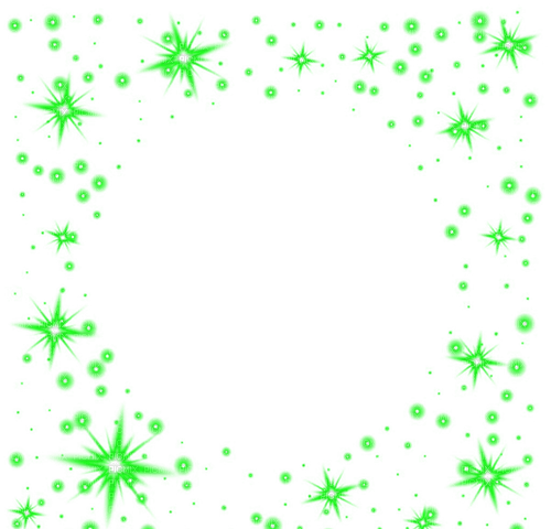 Frame.Sparkles.Green - darmowe png