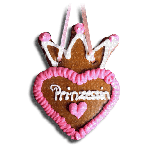 Lebkuchenherz, Prinzessin - png gratuito