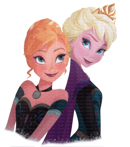 Elsa and Anna - nemokama png