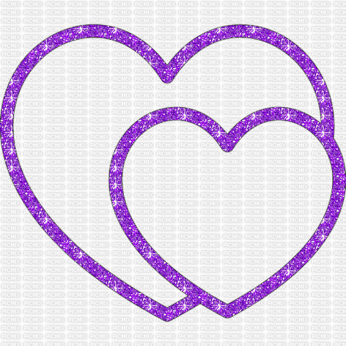 purple hearts (melabanana @ glitter graphics) - GIF เคลื่อนไหวฟรี