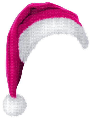 Christmas.Hat.White.Pink - png ฟรี