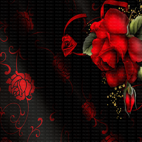 gothic flowers background by nataliplus - ilmainen png