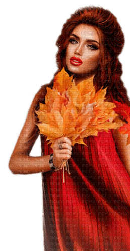 autumn woman by nataliplus - 無料png