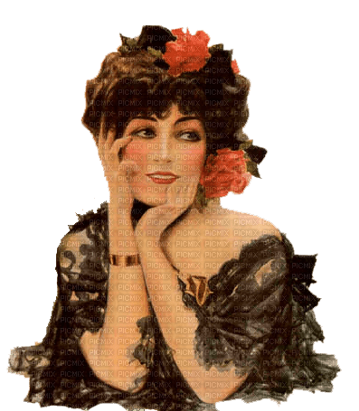 kikkapink woman vintage - ücretsiz png