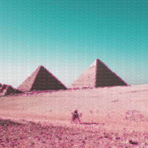 Teal/Pink Egypt Background - 無料のアニメーション GIF