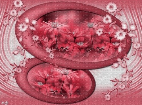 bg -röd-deco-blommor - nemokama png