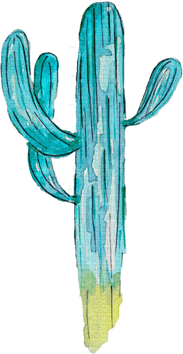 dolceluna summer blue cactus - kostenlos png