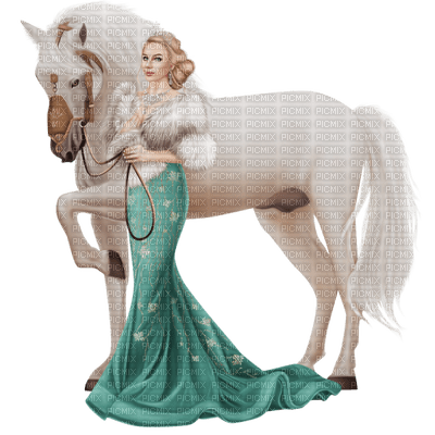 femme avec cheval.Cheyenne63 - PNG gratuit
