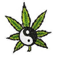 Weed YingYang - Ingyenes animált GIF