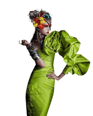 Woman  Green- Bogusia - фрее пнг