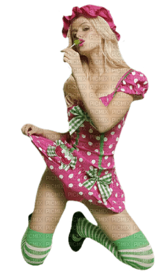 Kaz_Creations Woman Femme Pink Lollipop - zdarma png