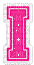 Kaz_Creations Animated Alphabet Pink I - GIF animado grátis
